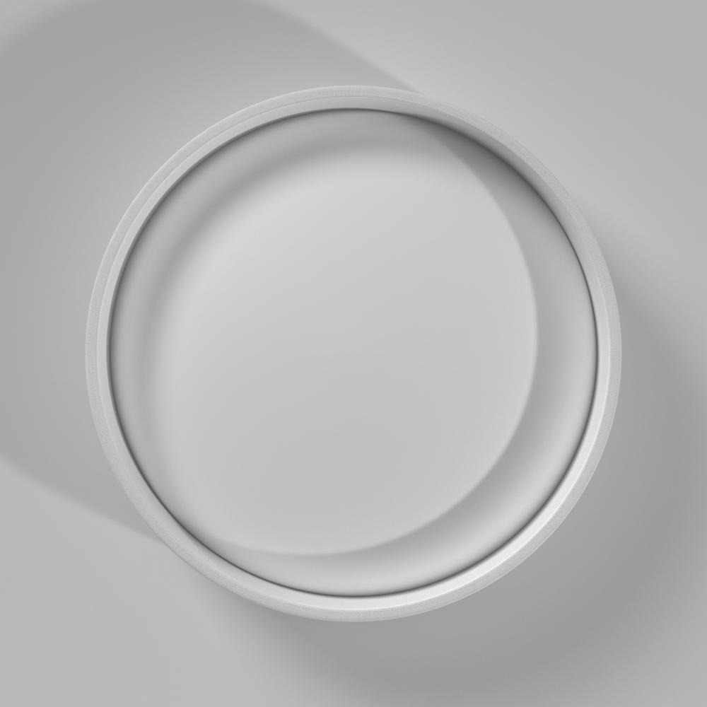 15" Flush Mount, Ivory Shade