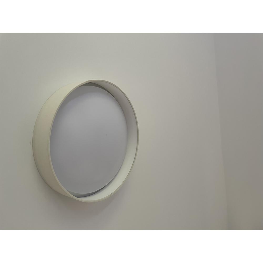 15" Flush Mount, Ivory Shade