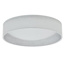 15" Flush Mount, White Shade