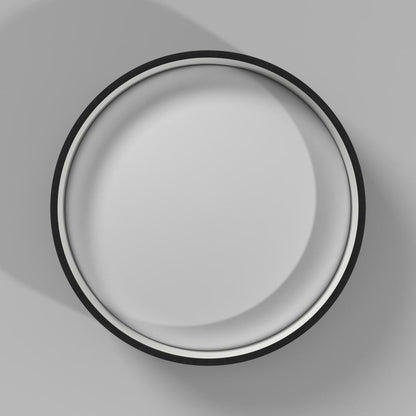 15" Flush Mount, Black Shade