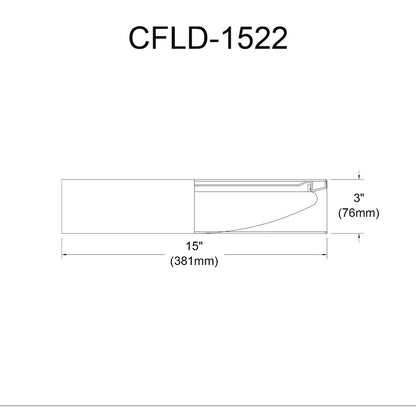 LED Flush Mount, Satin Chrome Finish, Natural Shade