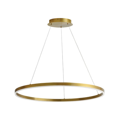 63W Colour Changing Temperature Chandelier, Aged Brass
