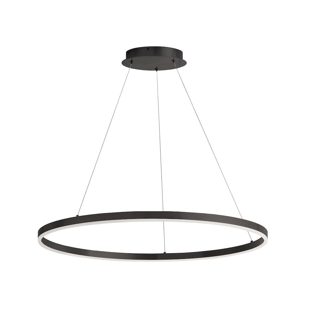 63W Colour Changing Temperature Chandelier, Matte Black