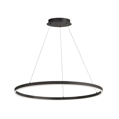 63W Colour Changing Temperature Chandelier, Matte Black