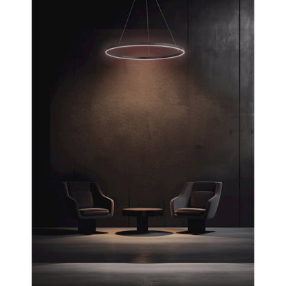 63W Colour Changing Temperature Chandelier, Matte Black
