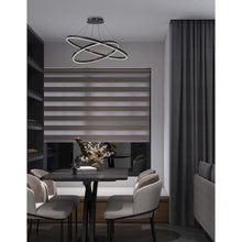97W Colour Changing Temperature Chandelier, Matte Black