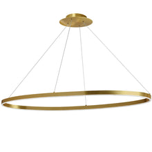 63W Horiz Chandelier, AGB, WH Silicone Diffuser