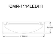 14W Flush Mount Polished Chrome Metal Shade