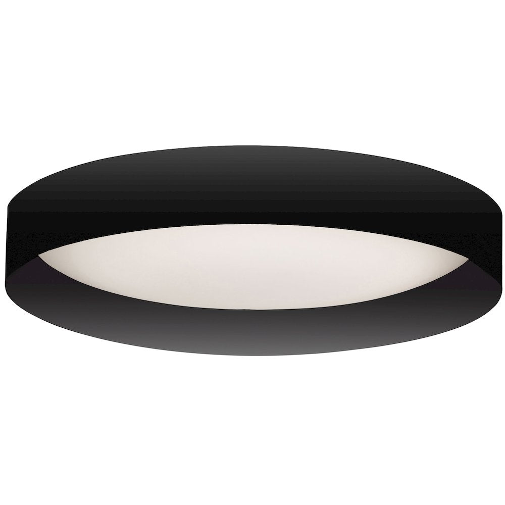 22W Flush Mount w/ Matte Black Metal Shade