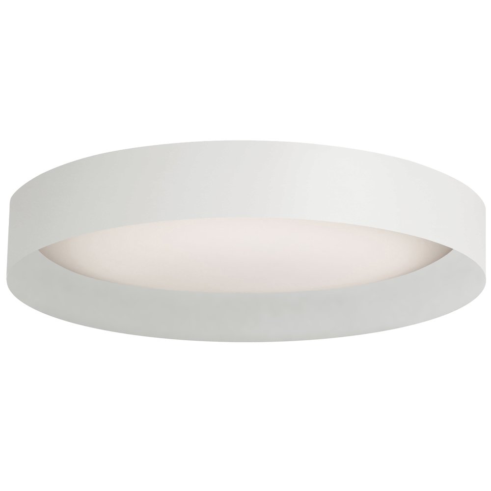 22W Flush Mount w/ Matte White Metal Shade