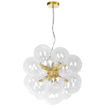 6LT Halogen Pendant, AGB, Clear Glass