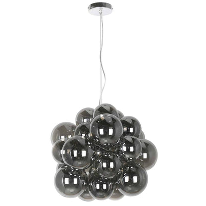 6LT Halogen Pendant, PC, Smoked Glass