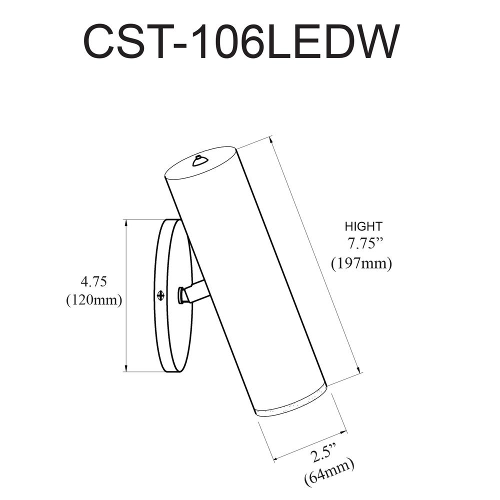 6W Wall Sconce,  SC, FR Acrylic Diffuser