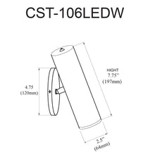 6W Wall Sconce,  SC, FR Acrylic Diffuser