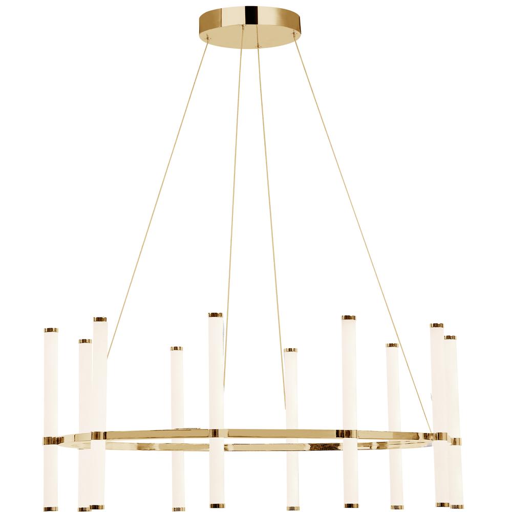 60W Chandelier, AGB, WH Acrylic Diffuser