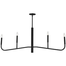 4LT Incandescent Horiz Chandelier, MB