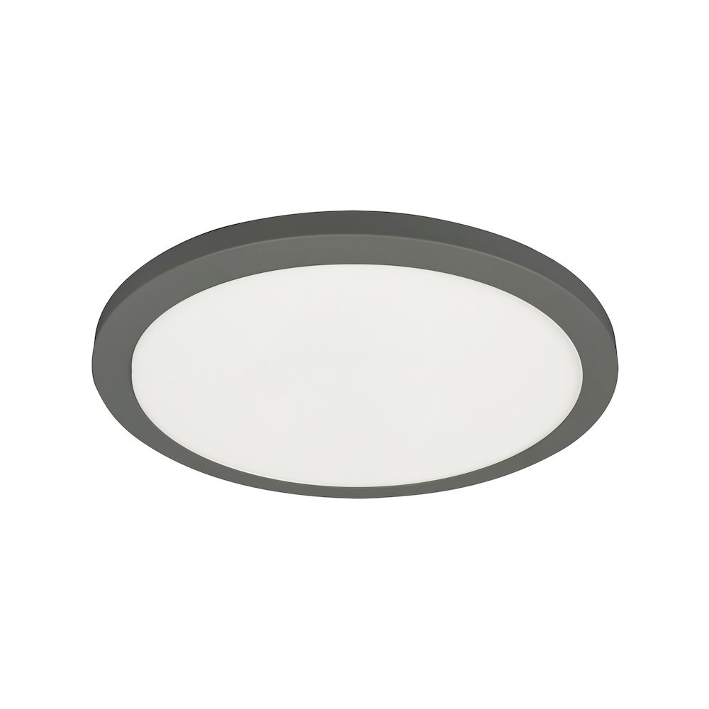 25W Matte Black Flush Mount