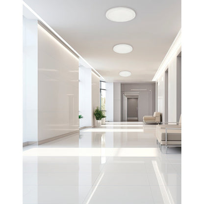 25W Matte White Flush Mount