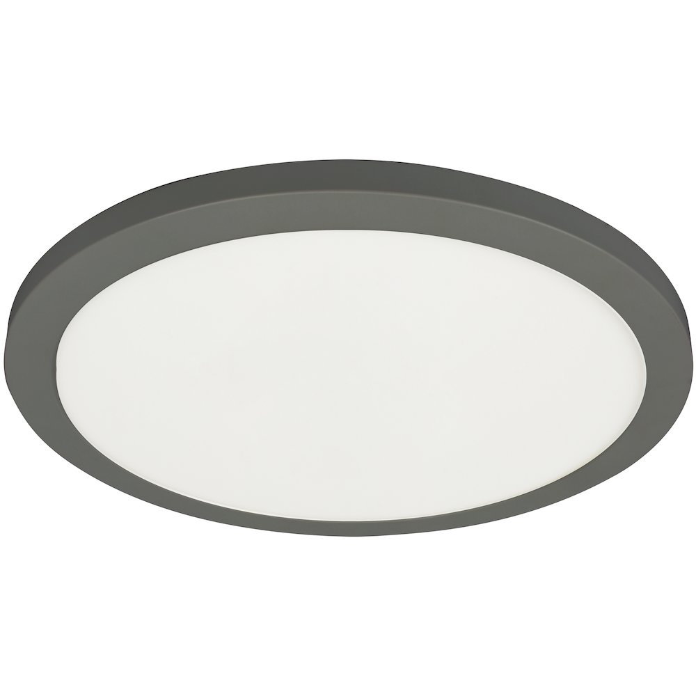 30W Matte Black Flush Mount