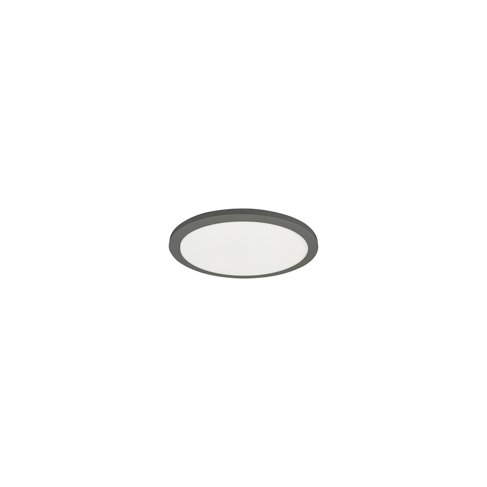 8W Matte Black Flush Mount