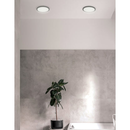 14W Matte Black Flush Mount