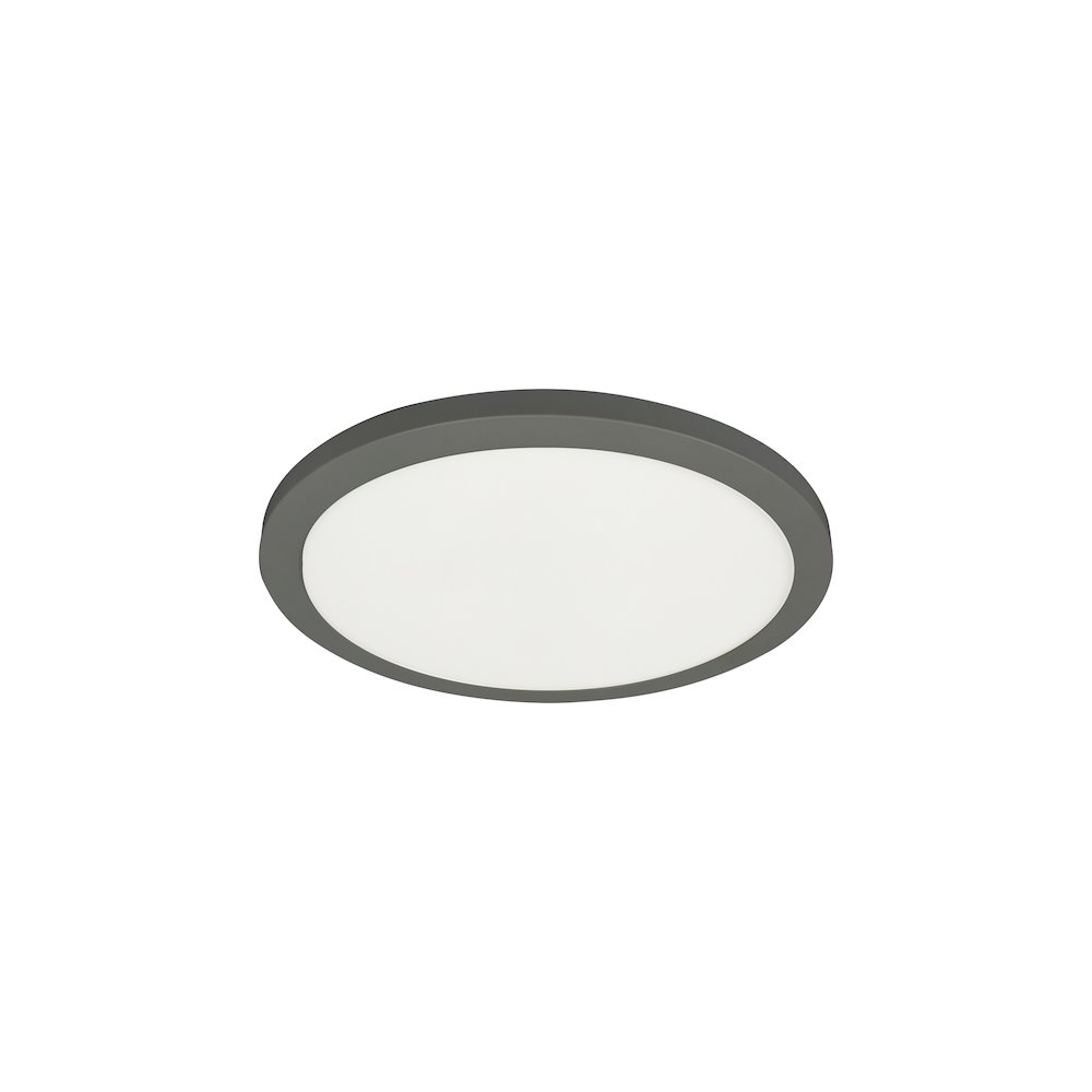 20W Matte Black Flush Mount