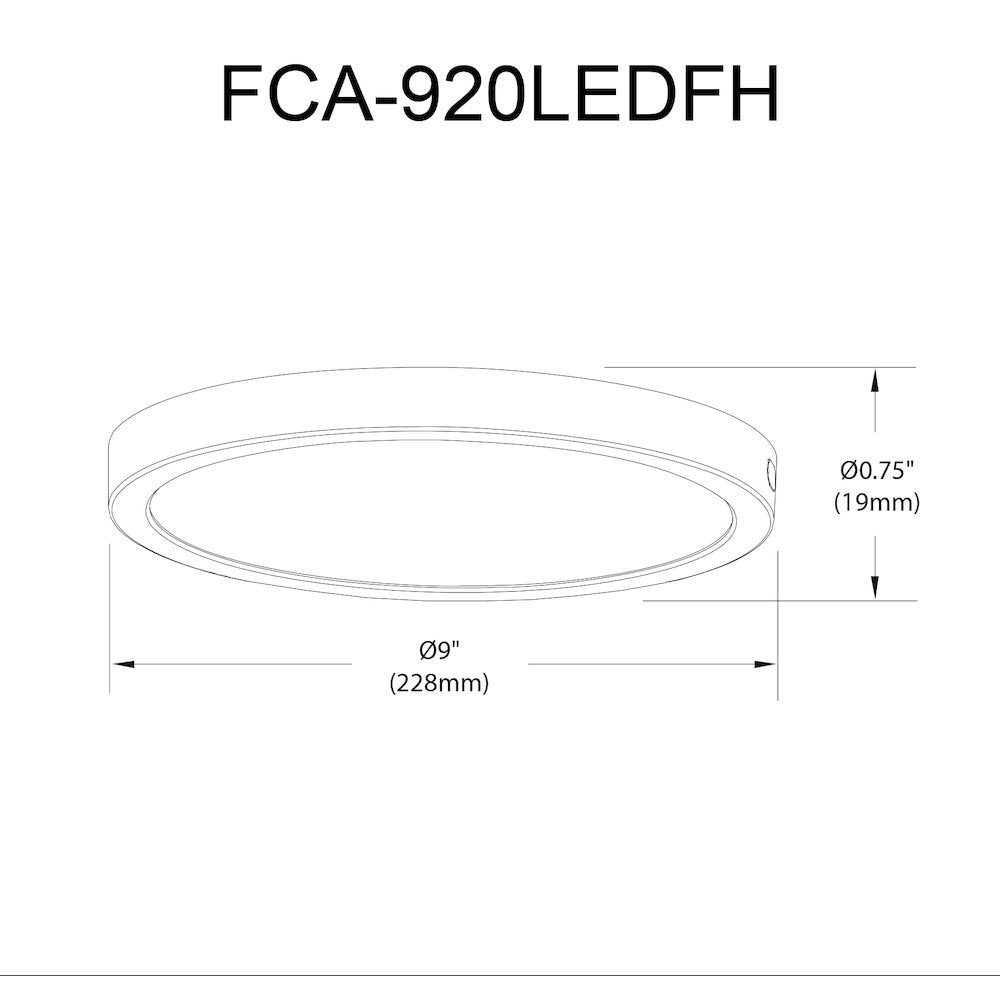20W Matte White Flush Mount