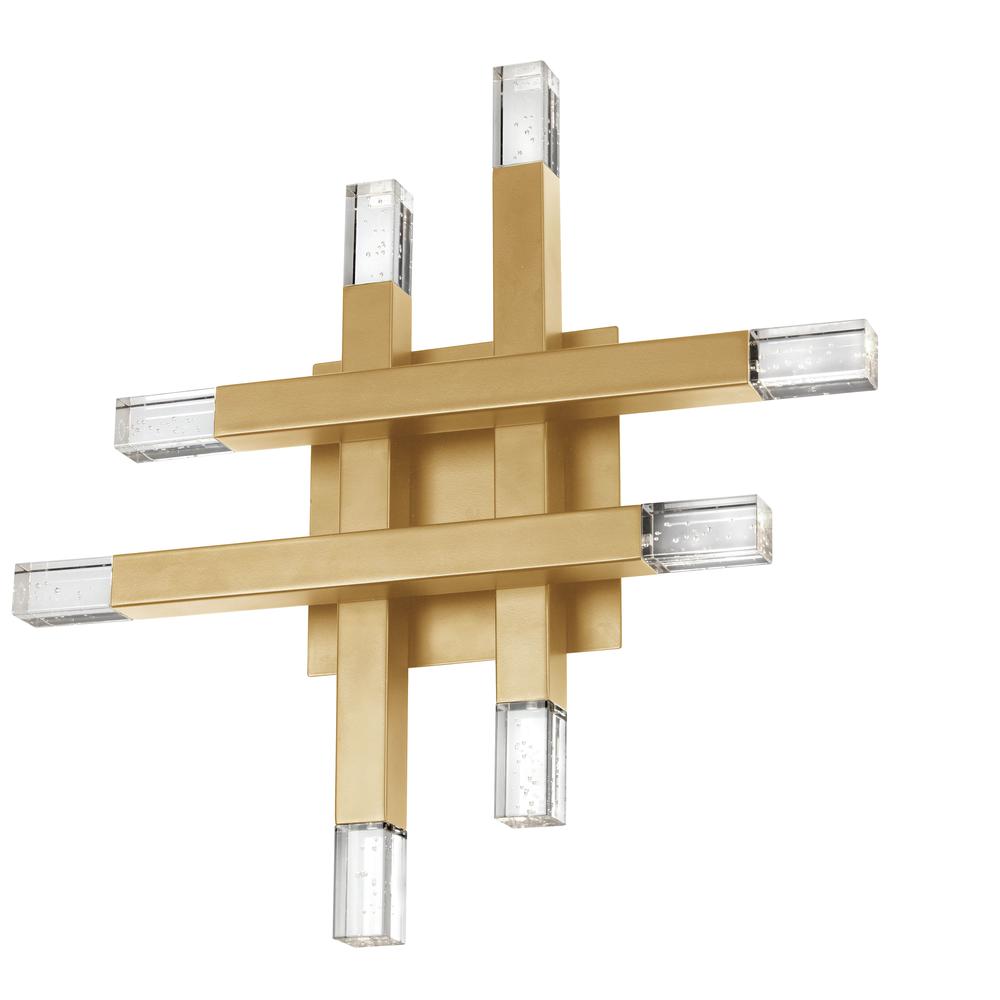 24W Wall Sconce, AGB, Acrylic Diffuser