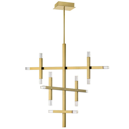 42W Chandelier, AGB, Acrylic Diffuser