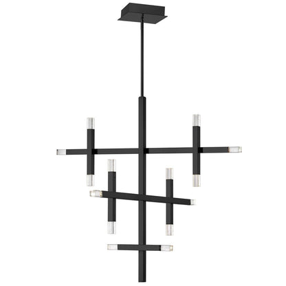42W Chandelier, MB, Acrylic Diffuser