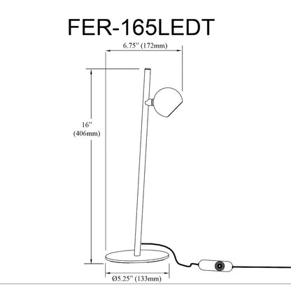 5W Sandy Black Table Lamp