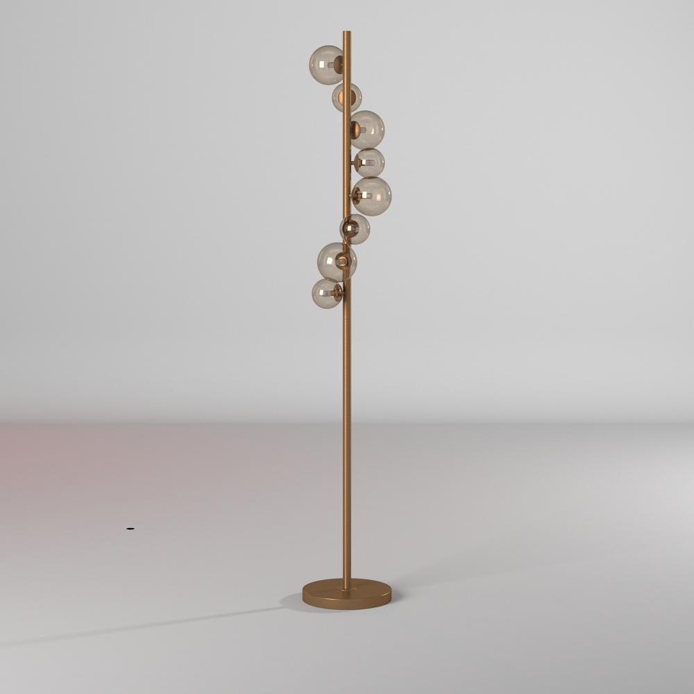 8LT Halogen Floor Lamp VB, Champagne Glass