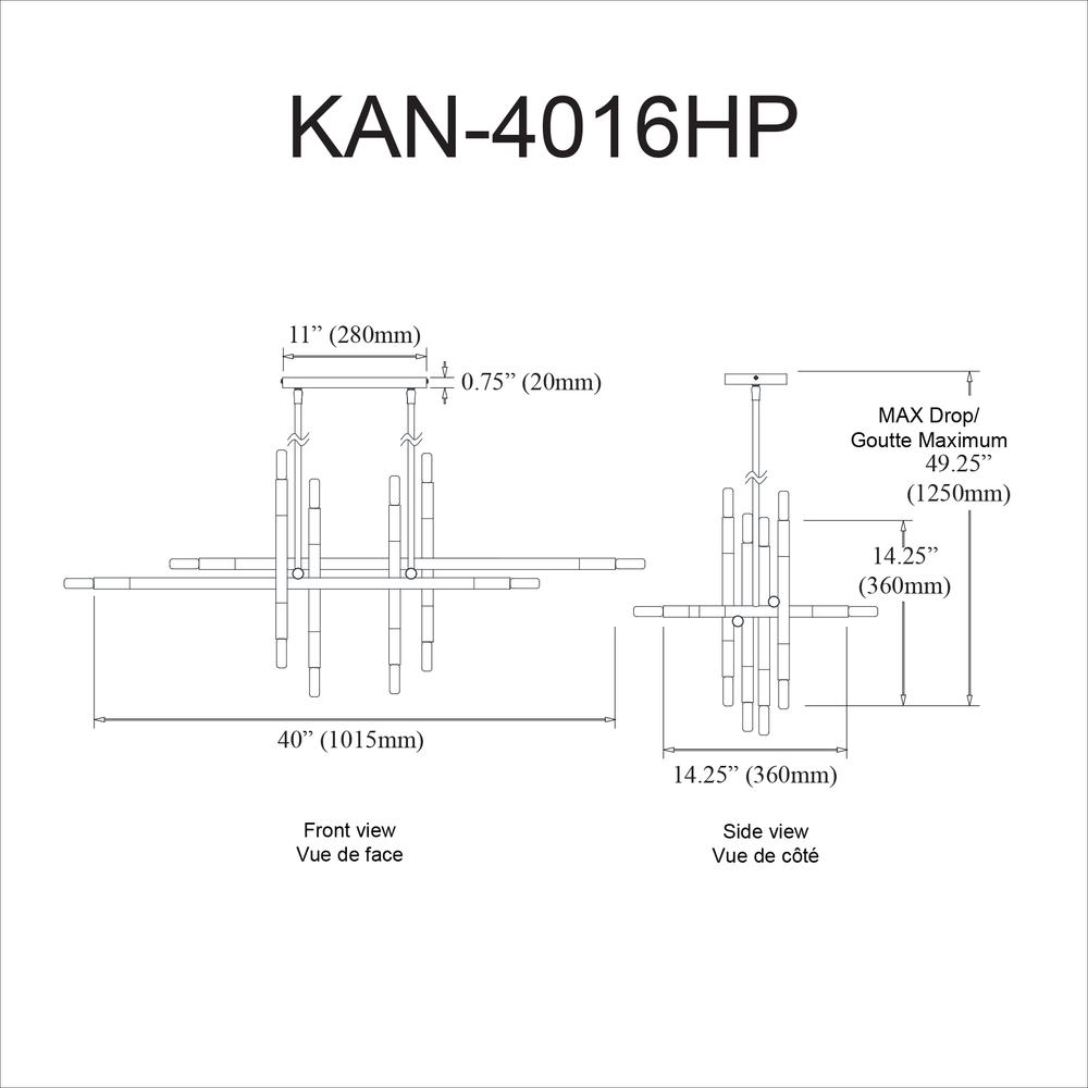 16LT Incand Horiz Pendant, AGB