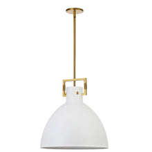 1LT Incandescent Pendant, AGB, MW Metal Shade