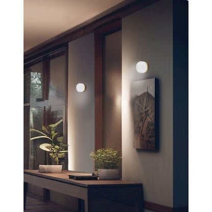 15W Wall Sconce Aged Brass with Clear & Frosted Acrylic Diffuser