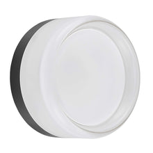 15W Wall Sconce Matte Black with Clear & Frosted Acrylic Diffuser