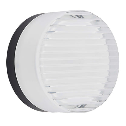 15W Wall Sconce Matte Black with Clear & Frosted Acrylic Diffuser