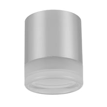 15W Flush Mount in Polished Chrome w/ Clear & Frosted Acrylic Diffuser