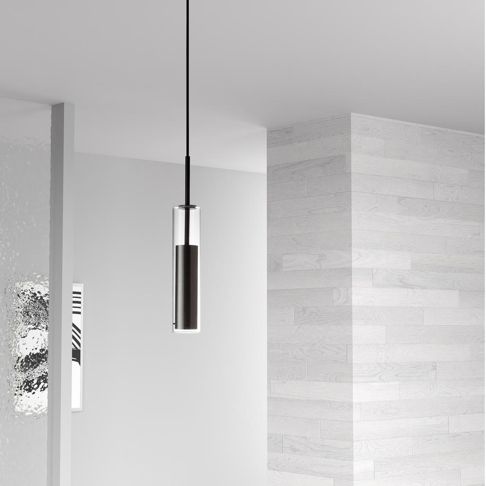 6W Pendant, Black Finish