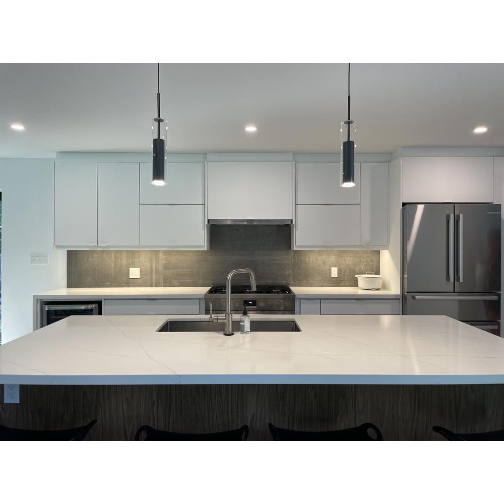 6W Pendant, Black Finish