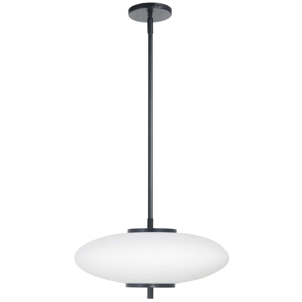 24W Pendant, MB, WH Glass