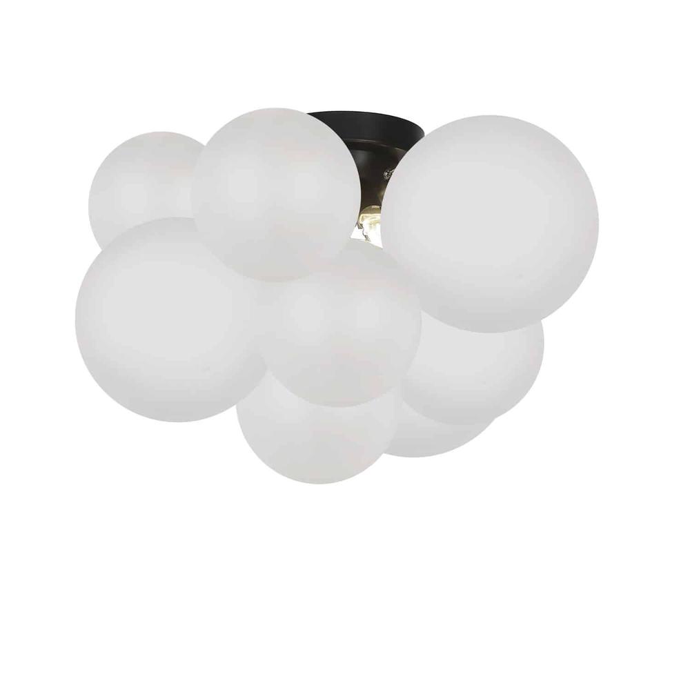 3LT Flush Mount,  MB, FR Glass