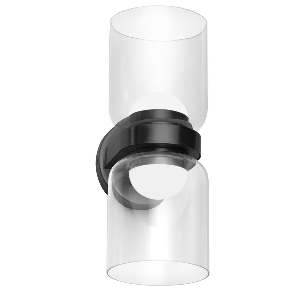 20W Wall Sconce, MB, CLR Glass