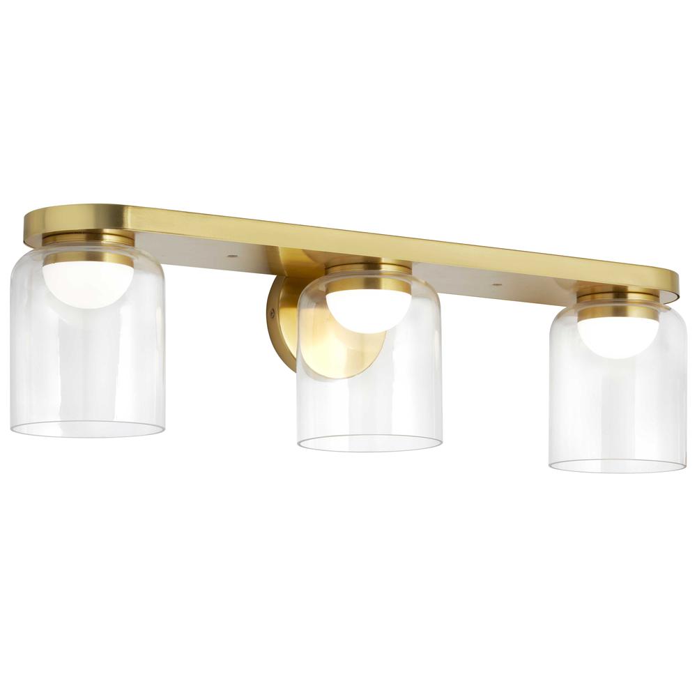 30W Vanity, AGB, CLR Glass