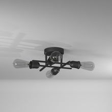 4LT Semi-Flush Mount, Espresso Finish