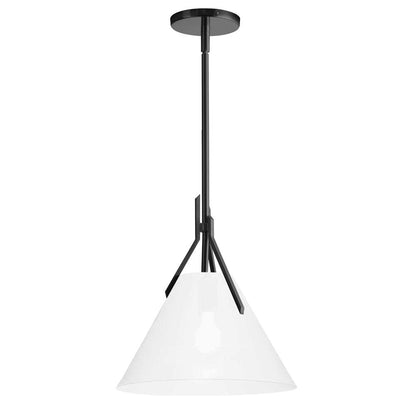 1LT Incandescent Pendant, MB, Opal Glass