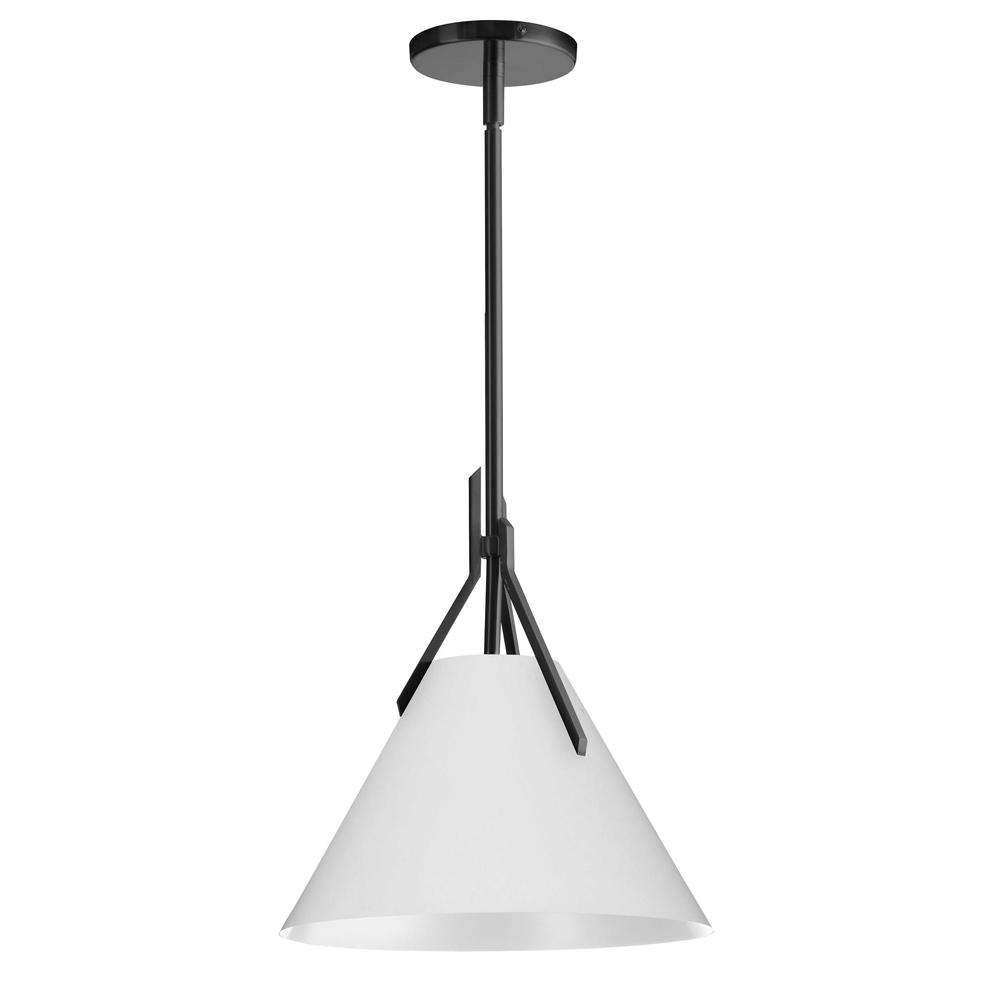 1LT Incandescent Pendant, MB, Opal Glass