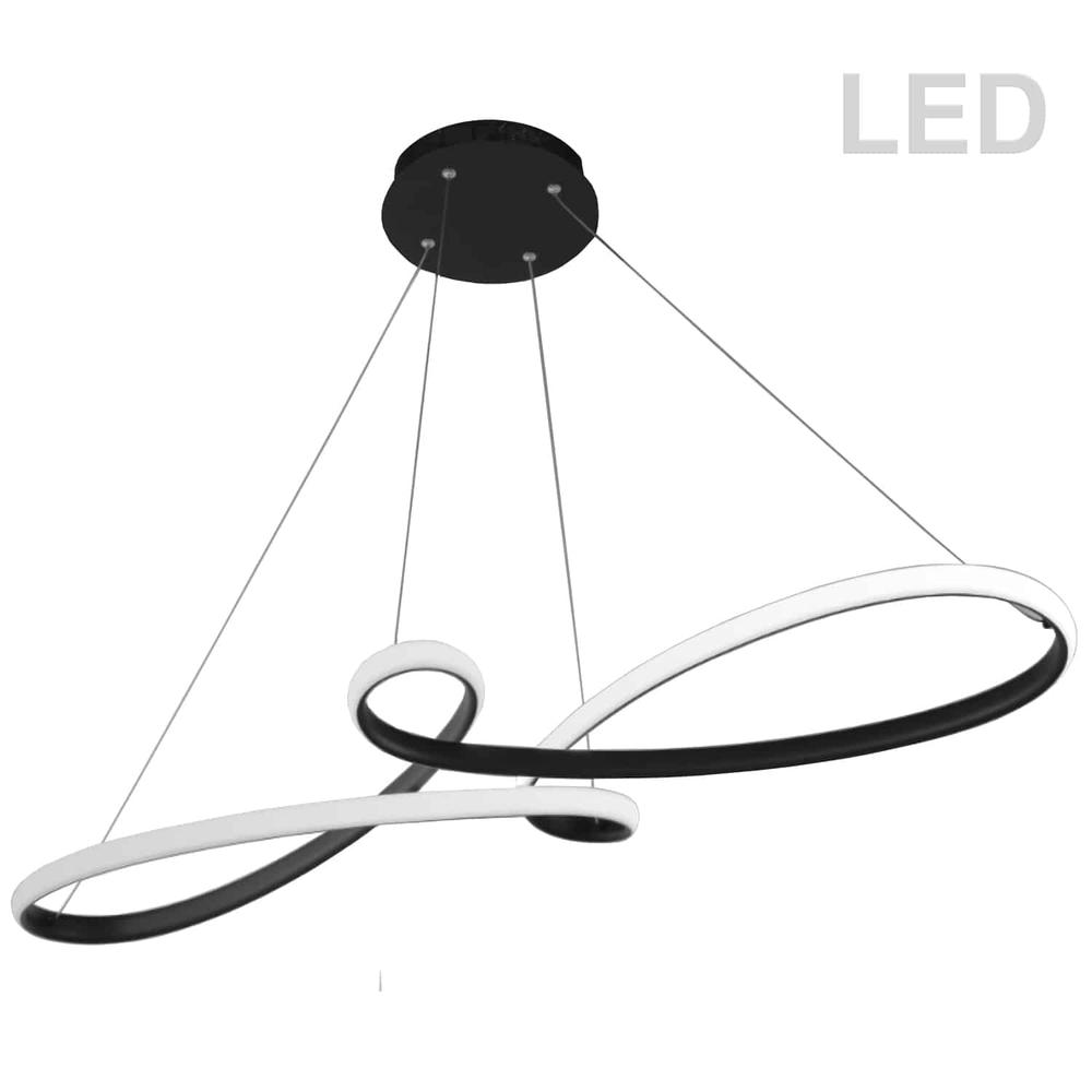 50W Horizontal Pendant, MB,WH Silicone Diff