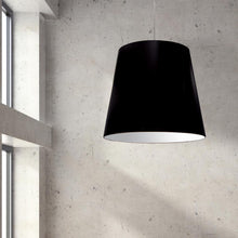 1LT Oversized Drum Pendant X- Large- Black Shade