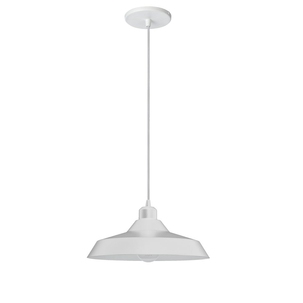 1 Light Matte White Pendant